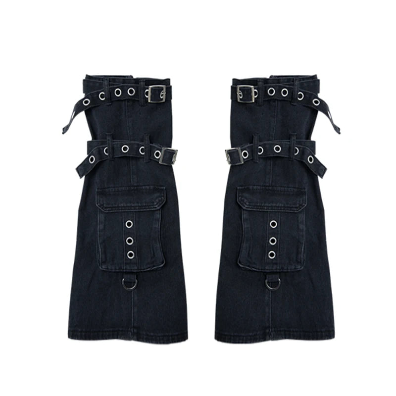 Cyberpunk Chaos Buckle Leg Warmers