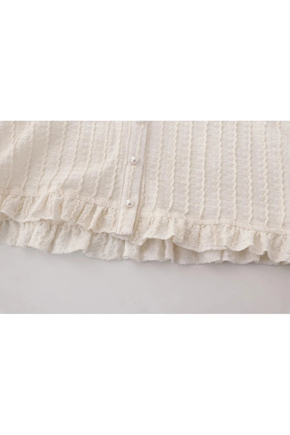 Y2k Ribbon Charm Cropped Blouse