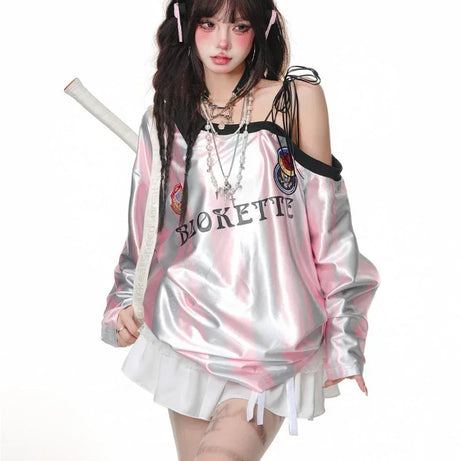 Vintage Off Shoulder Sweatshirts