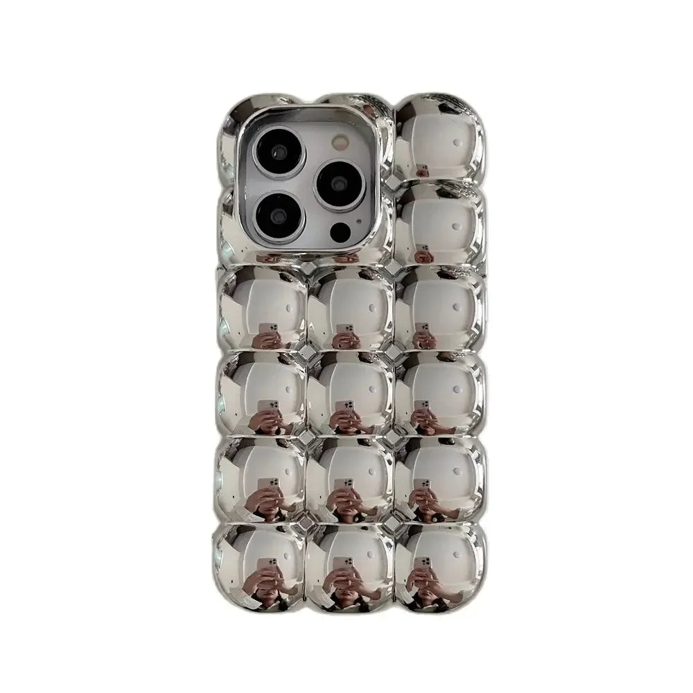 Silver Bubble iPhone Case