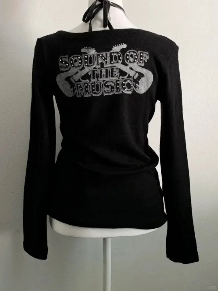 Grunge Festival Long Sleeve Top