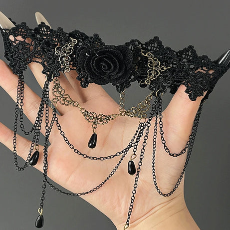 Crimson Shattered Heart Necklace