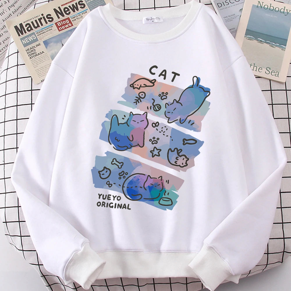 Pastel Meow Mix Sweatshirt