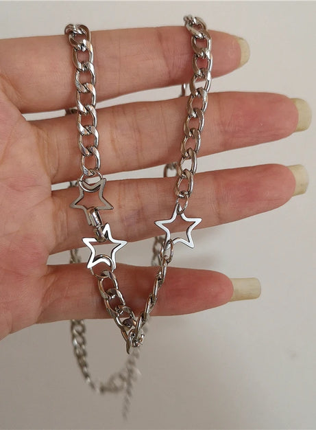 Cosmic Noir Layered Necklace Set