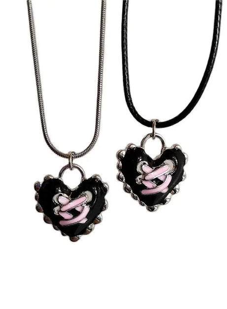 Dark Romance Corset Heart Necklace