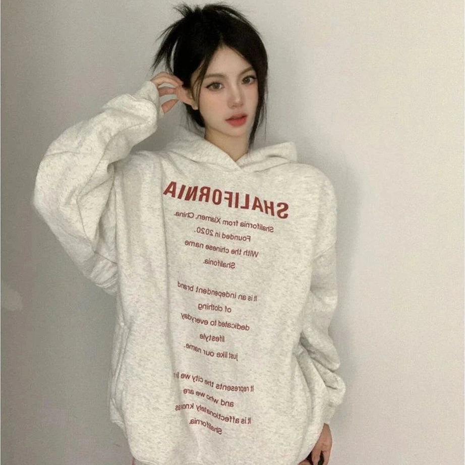 Oversized Typography Statement Hoodie