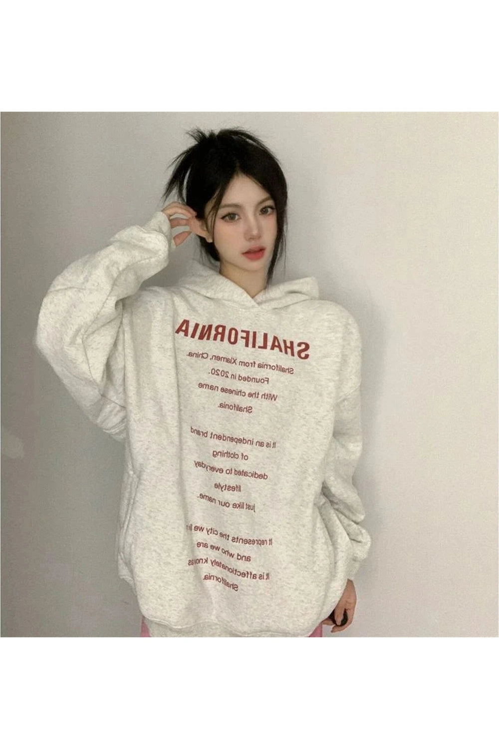 Oversized Typography Statement Hoodie