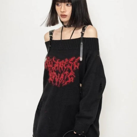 Shadow Script Sweater