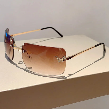 Flutter Glow Rimless Sunglasses