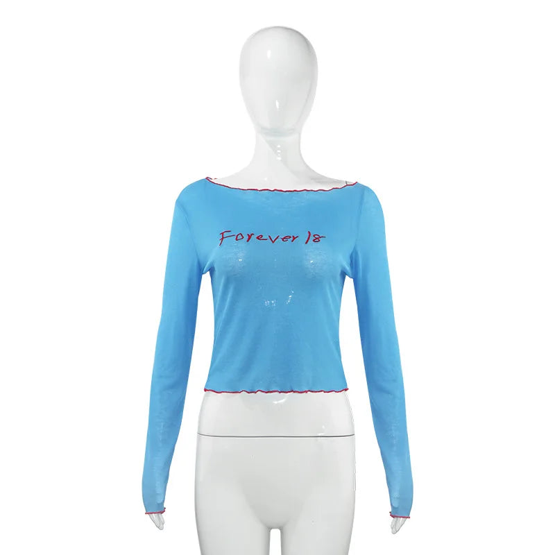 Forever Love Sheer Off-Shoulder Top