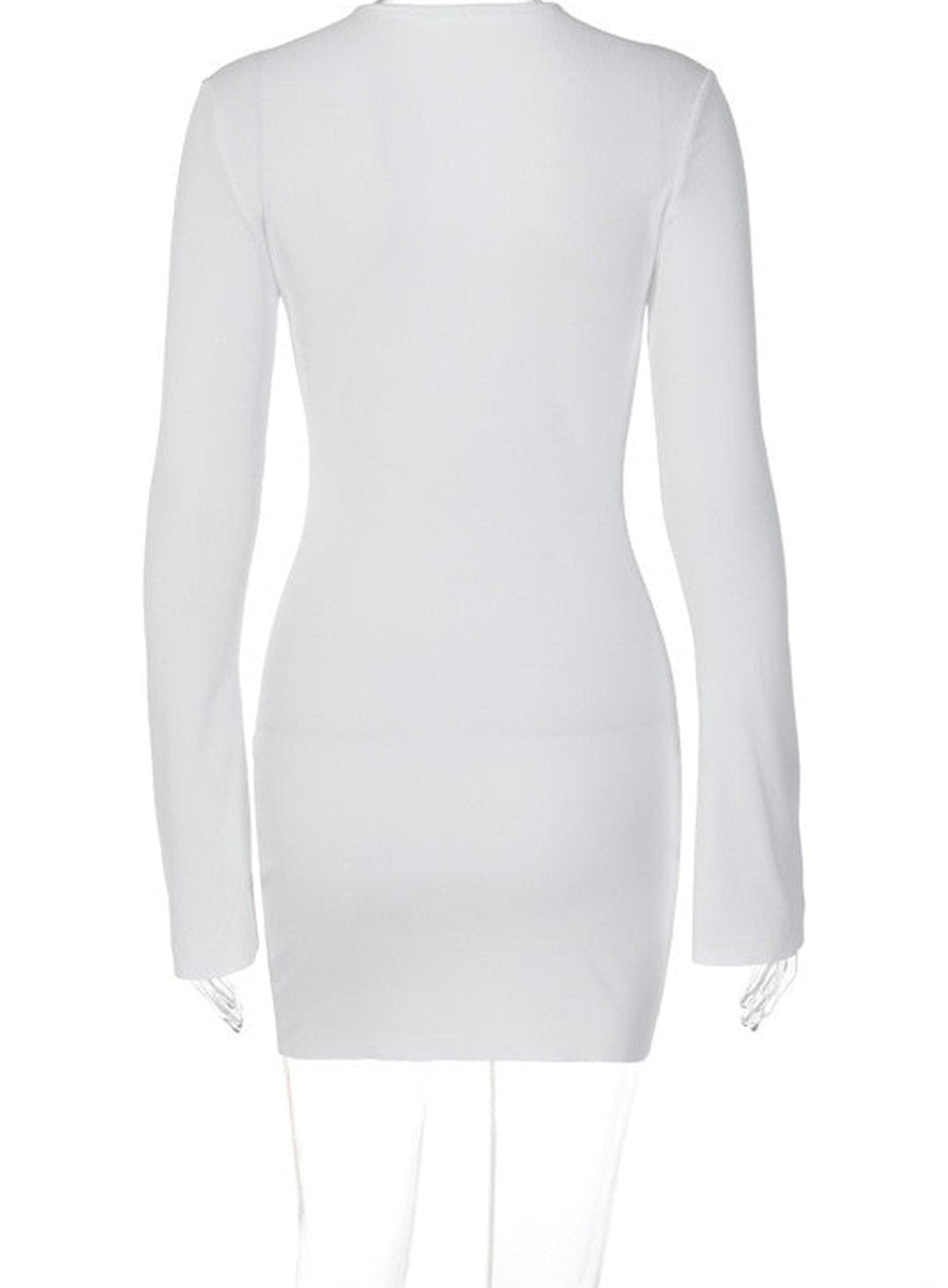 Y2k Baddie Bandage Black Mini Dress