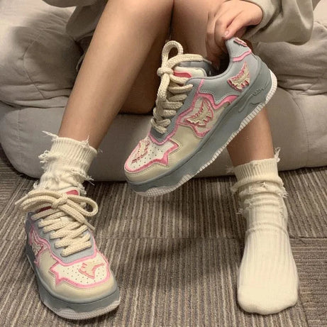 Pastel Thunder Bolt Sneakers