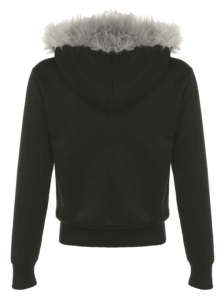 Stardust Glow Fur Hoodie