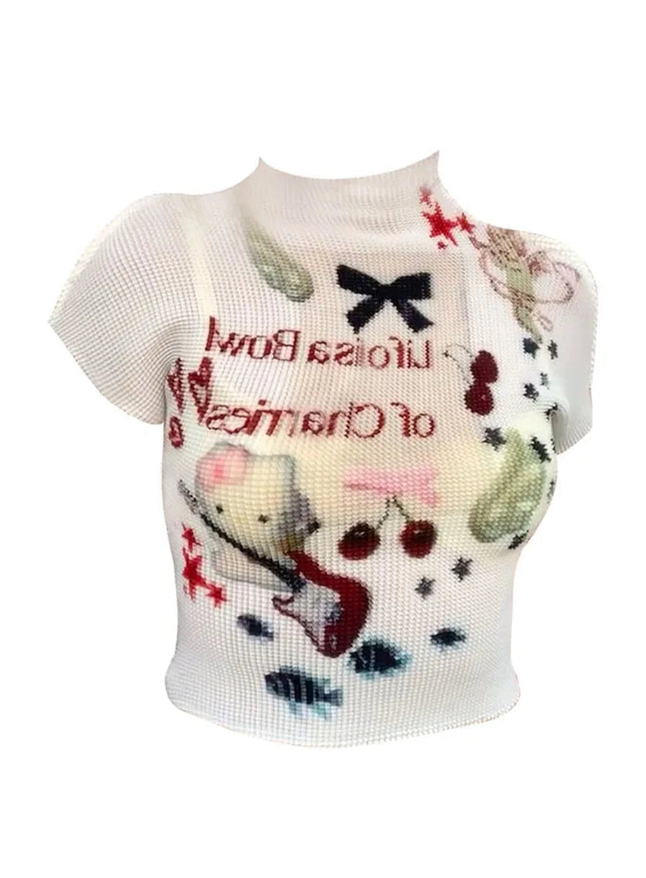 Charming Melody Mesh Knit Top