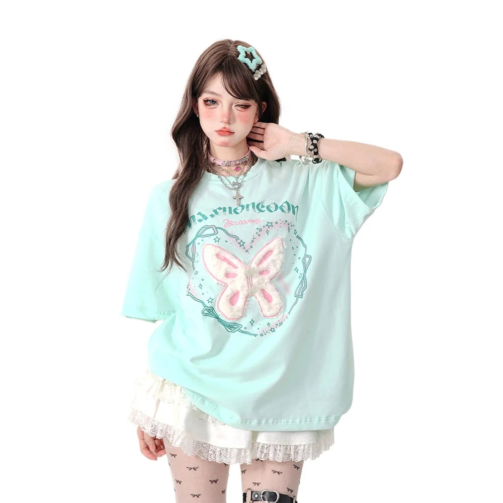 Mint Angel Butterfly T-Shirt