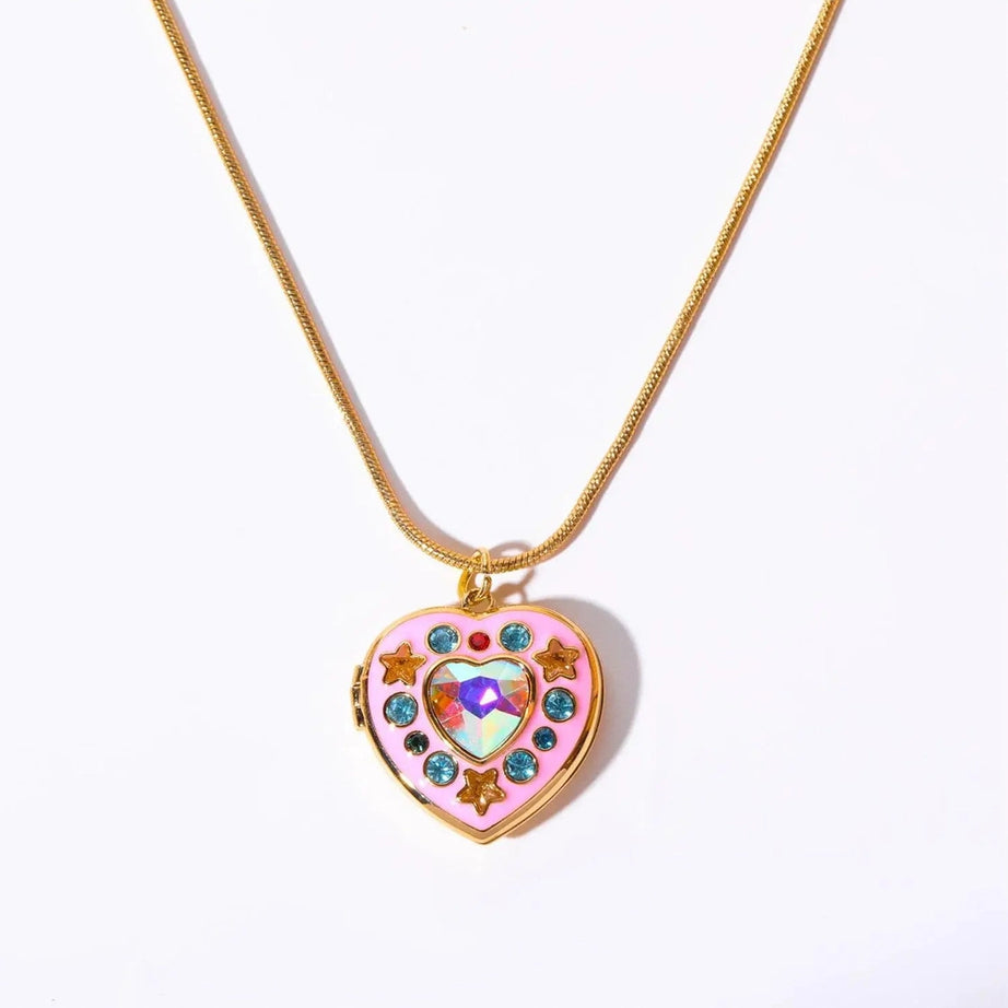 Y2k Heart Photo Frame Necklace