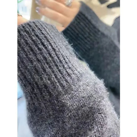 Monochrome Feline Dream Sweater