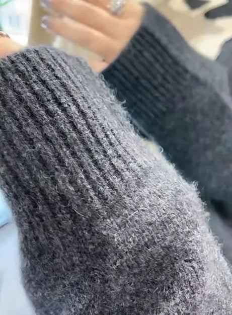 Monochrome Feline Dream Sweater