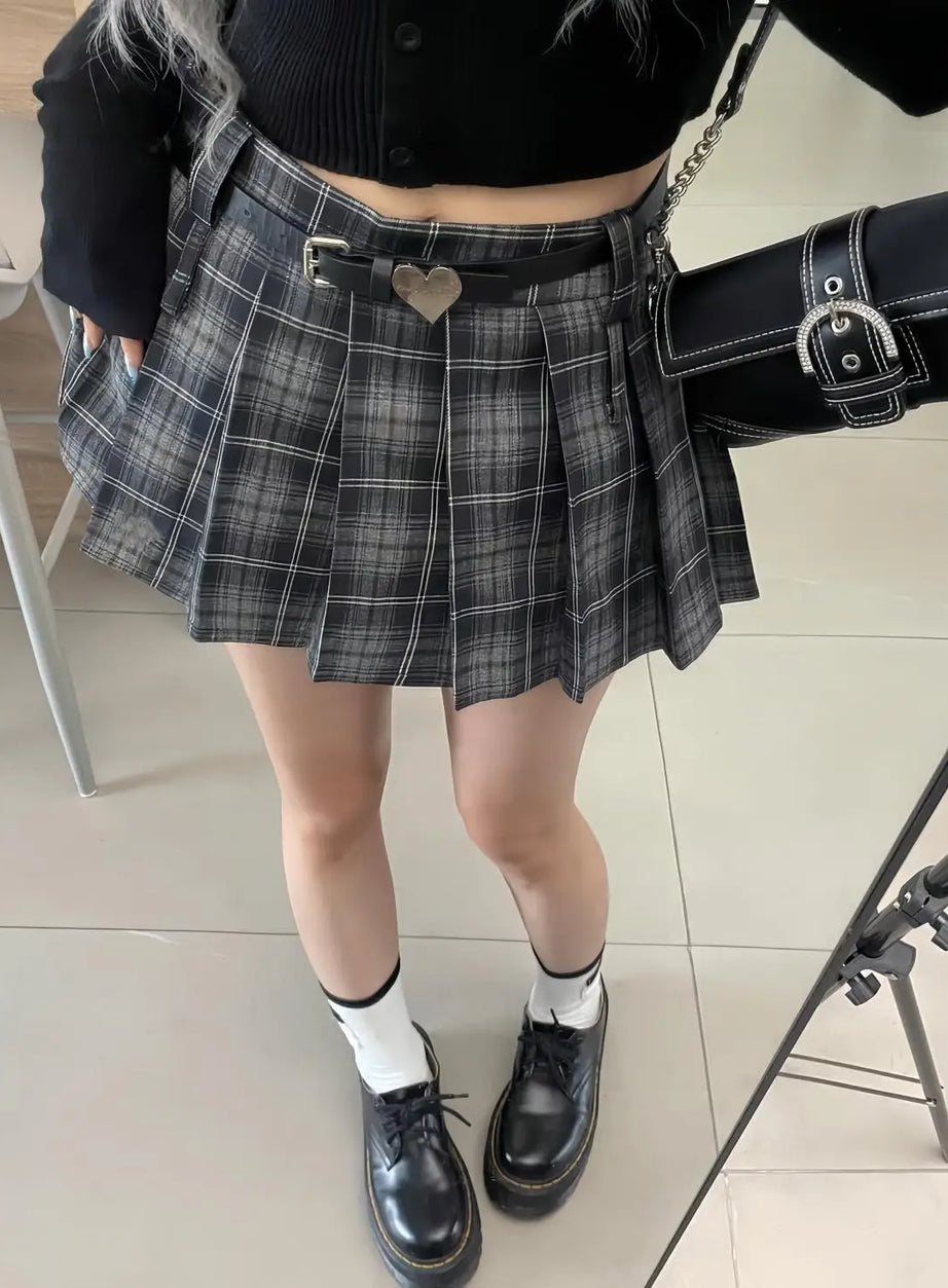 Midnight Prep Pleated Skirt