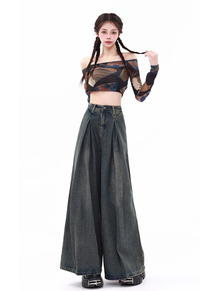 Ultra Wide-Leg Baggy Jeans