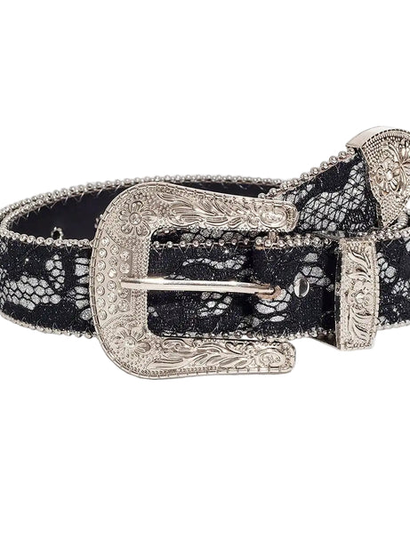 Midnight Lace Western Belt