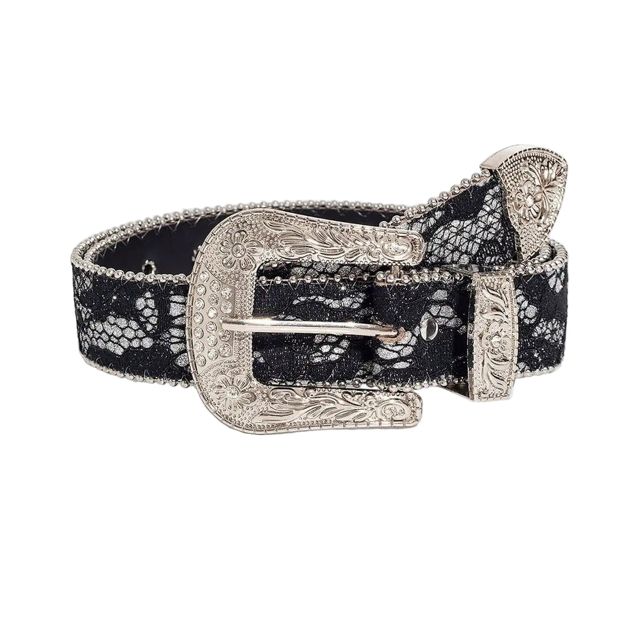 Midnight Lace Western Belt