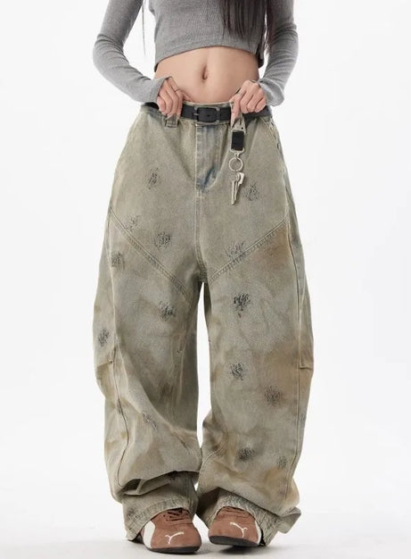 Grunge Fade Baggy Jeans