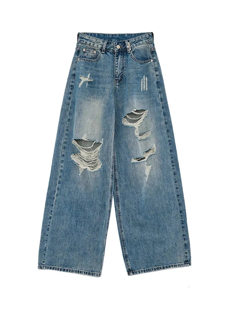 American Retro Ripped  Jeans