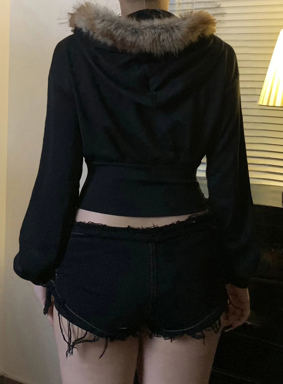 Glam Curse Korsett-Hoodie