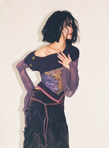 Violet Witch Samttop