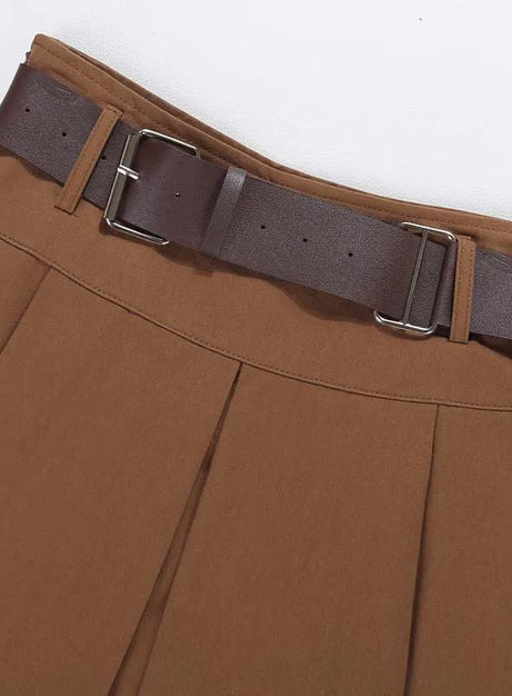 Utility-Minirock mit Gürtel