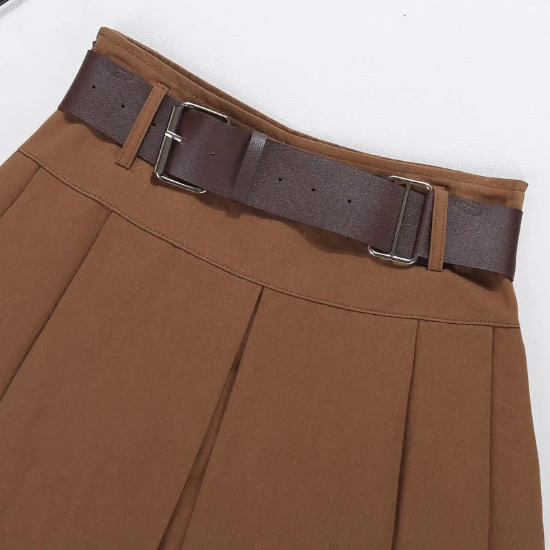 Utility Belted Mini Skirt