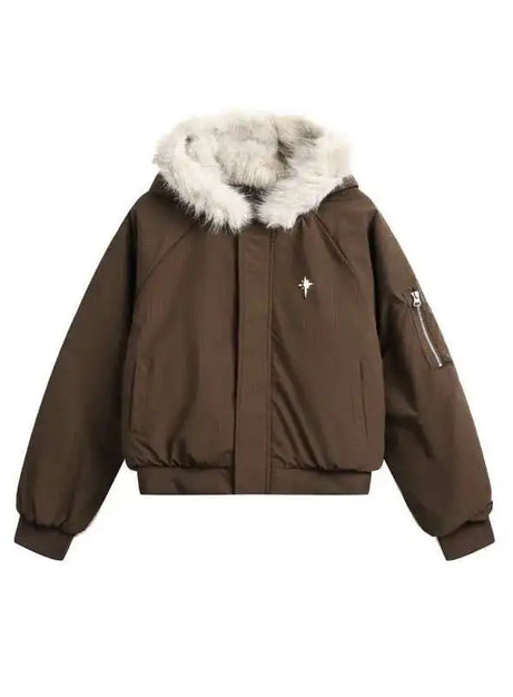 Sternenlicht-Frost-Zip-Up-Jacke