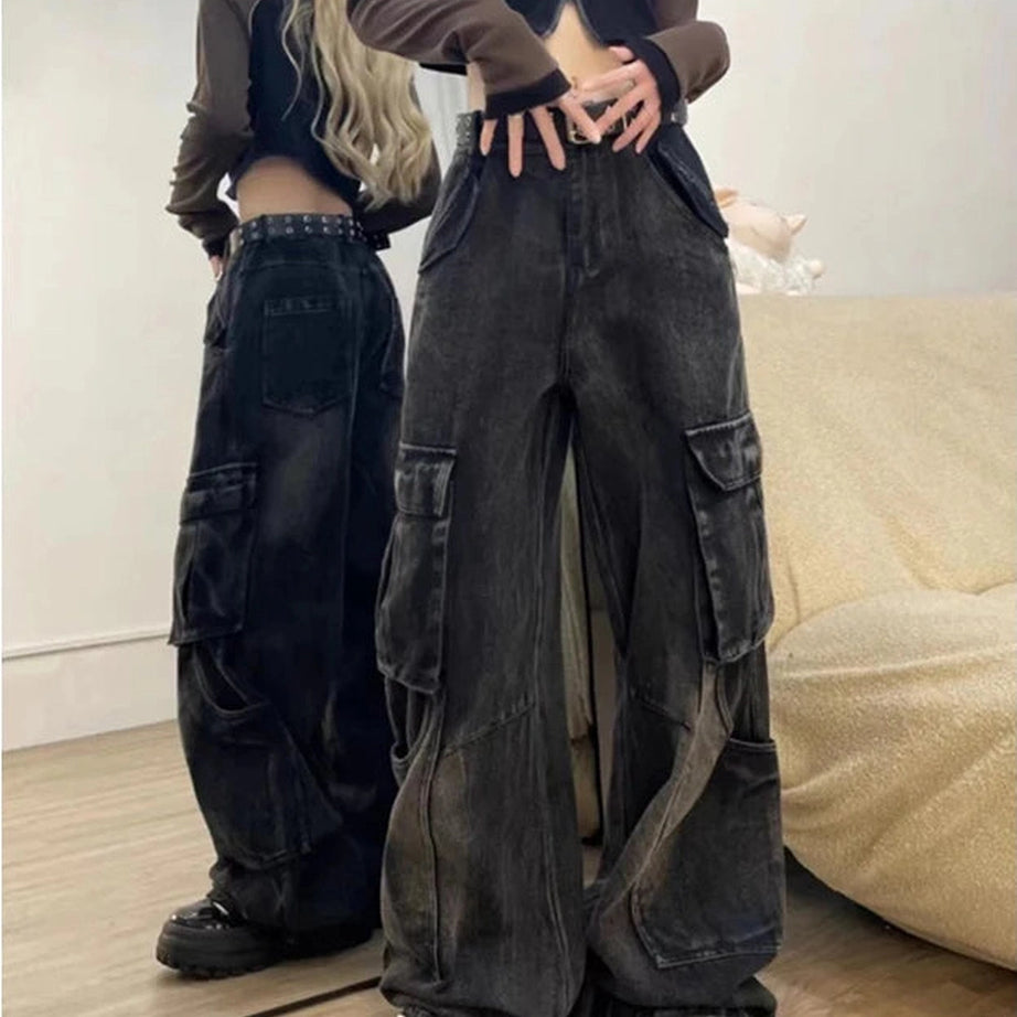 Gothic Cargo Flare Jeans