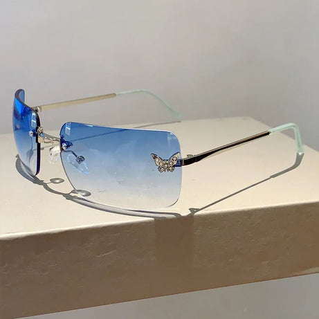 Flutter Glow Rimless Sunglasses