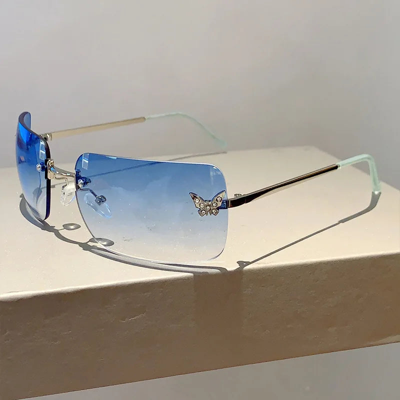 Flutter Glow Rimless Sunglasses