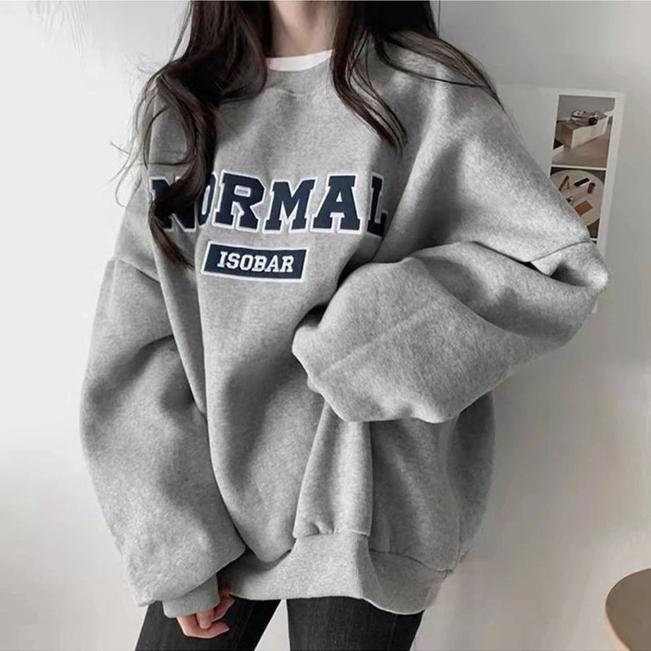 Oversized Normal Graphic Sweatshirt