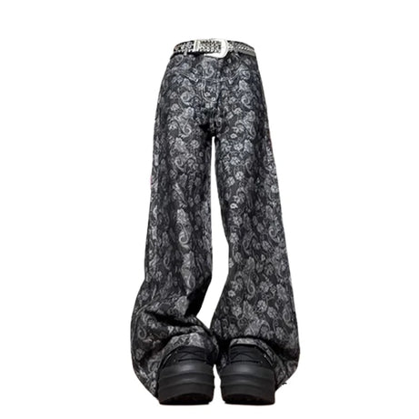 Paisley Shadow Wide-Leg Pants