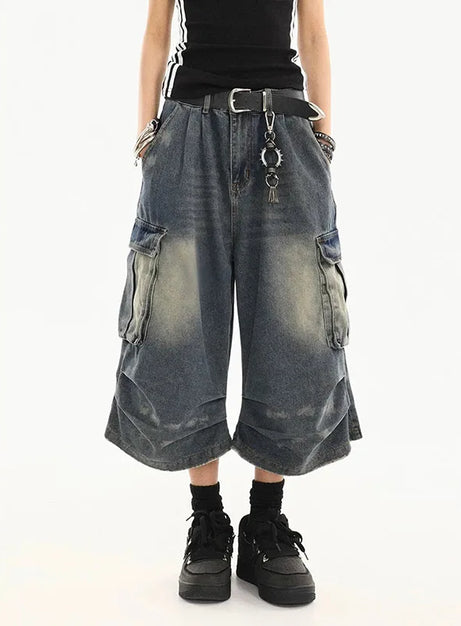 Industriella Punk Utility Jeans