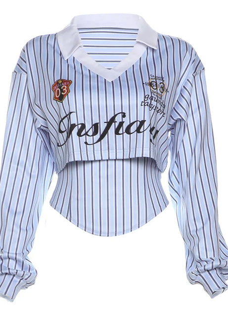 Varsity Edge Corset Shirt