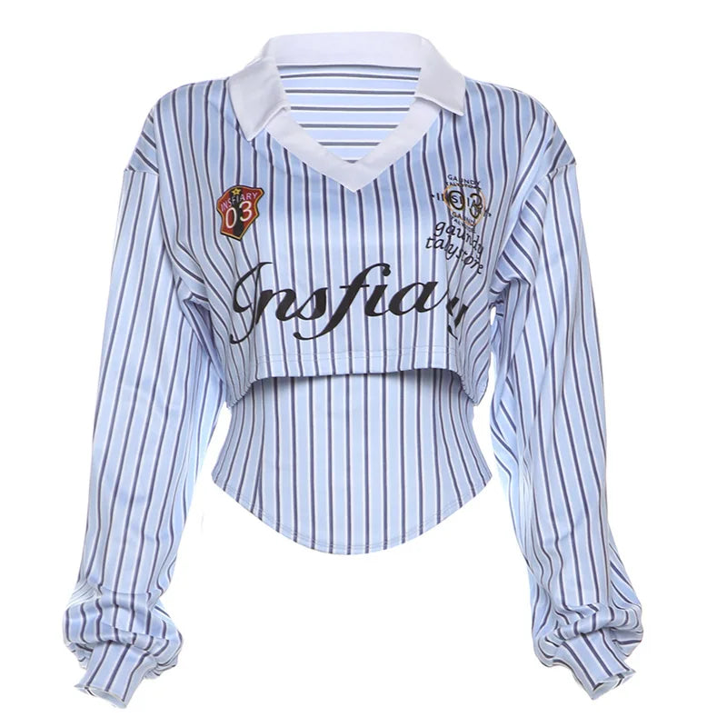 Varsity Edge Corset Shirt
