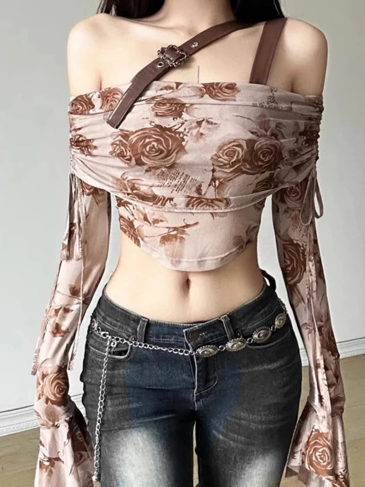 Vintage Bloom Strap Top