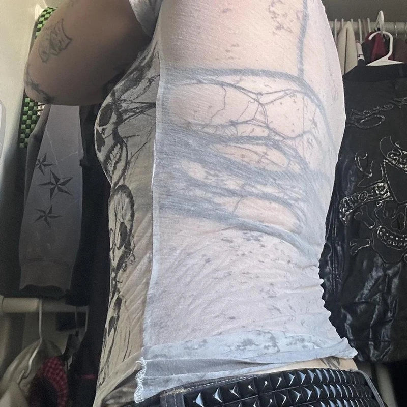 Eerie Cascade Skull Top