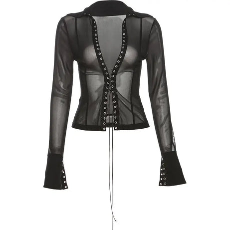 Webbed Vixen Gothic Blouse