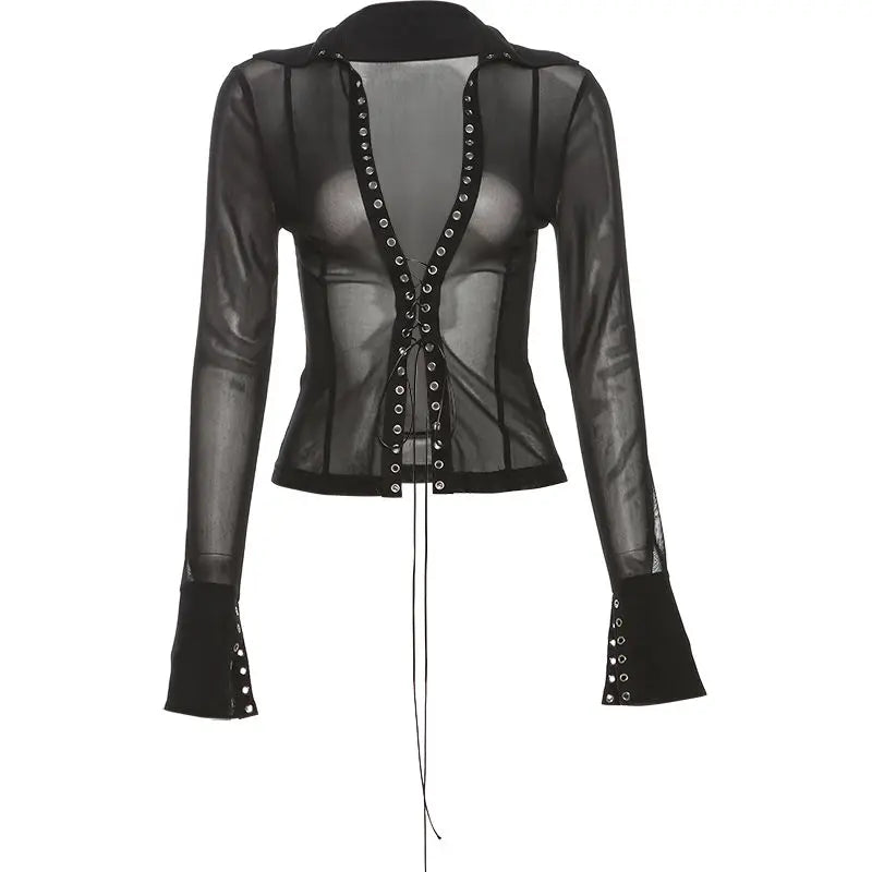 Webbed Vixen Gothic Blouse