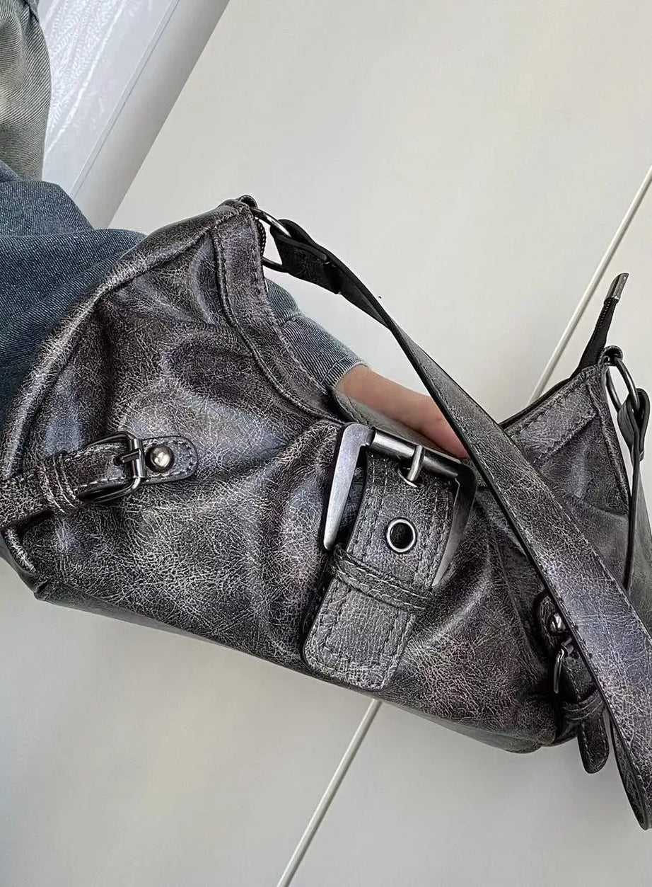 Mocha Grunge Mini Shoulder Bag