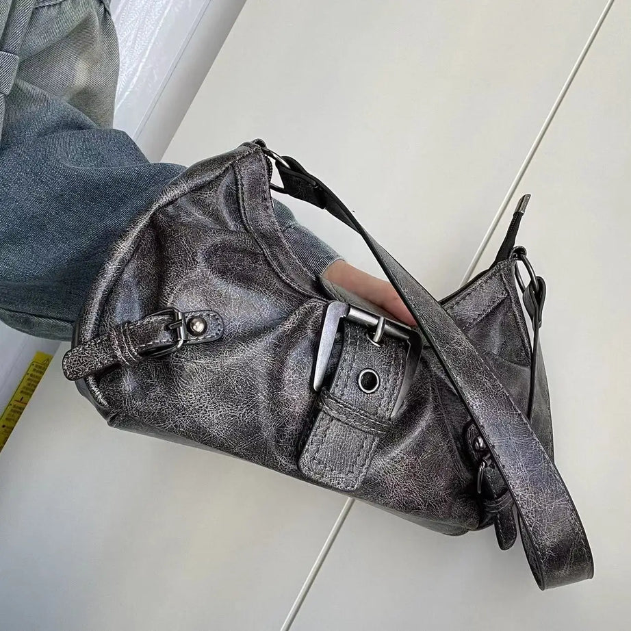 Mocha Grunge Mini Shoulder Bag