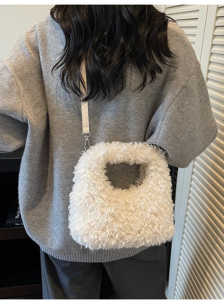 Plush Sweet Shoulder Bags