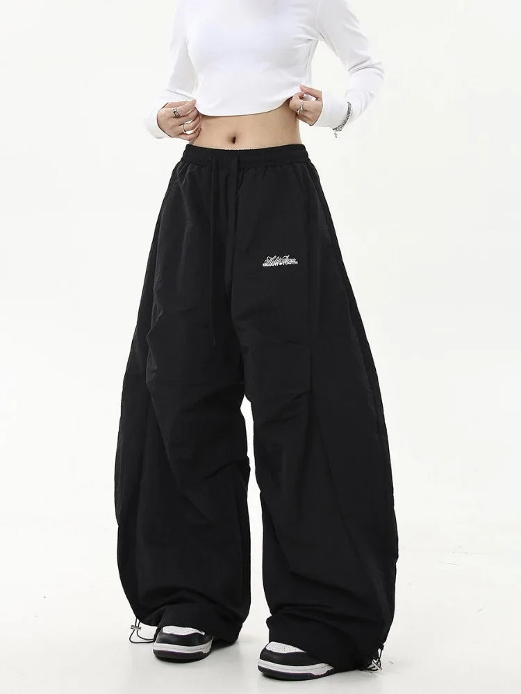Neutral Oversized Parachute Pants
