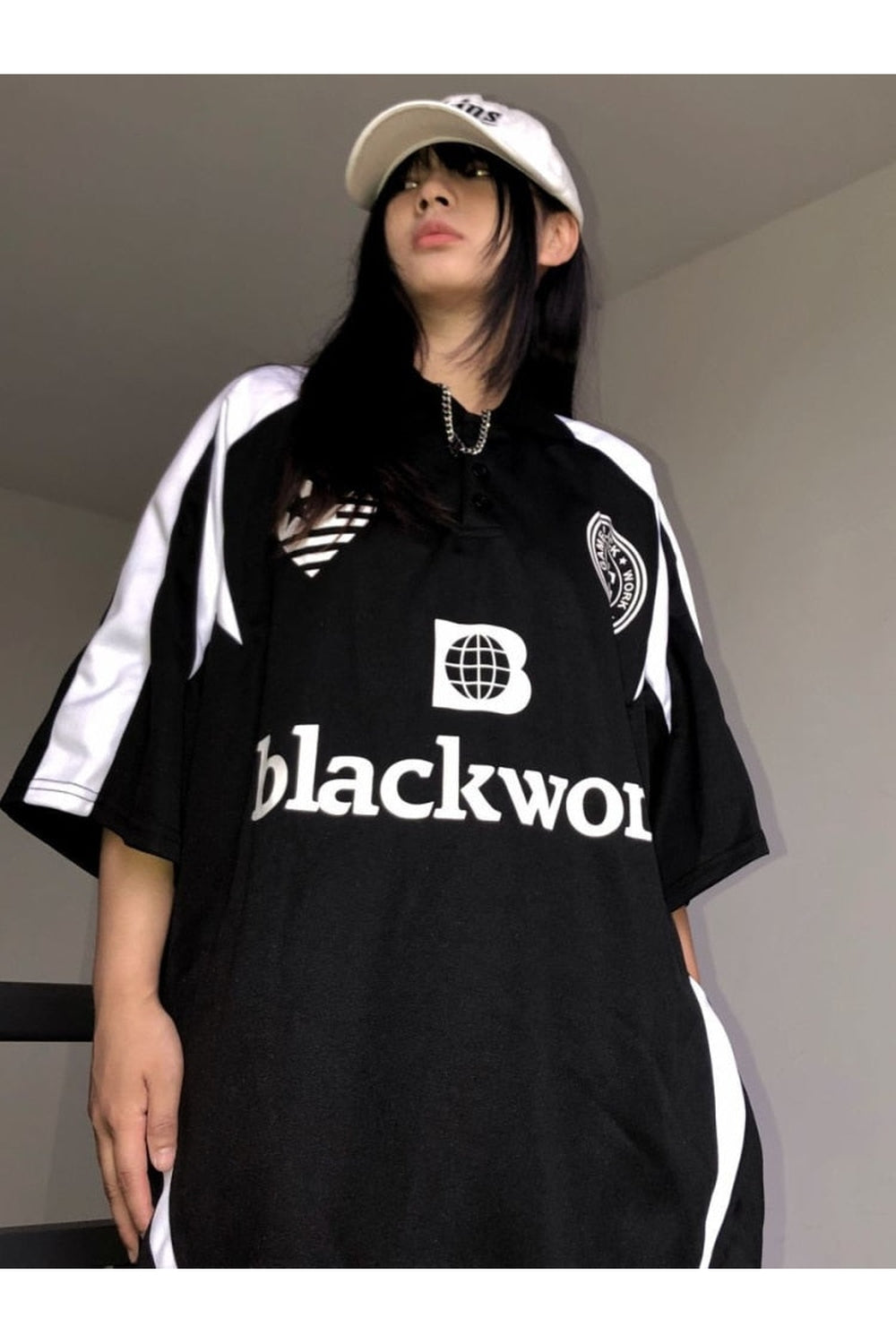 Y2k Baseball Letter Print Retro T-shirt